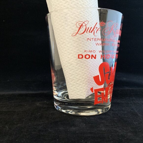 Duke Kahanamoku 12oz Tiki Glass Mug Suck ’Em Up Don Ho Waikiki Hawaii Barware - Picture 3 of 9